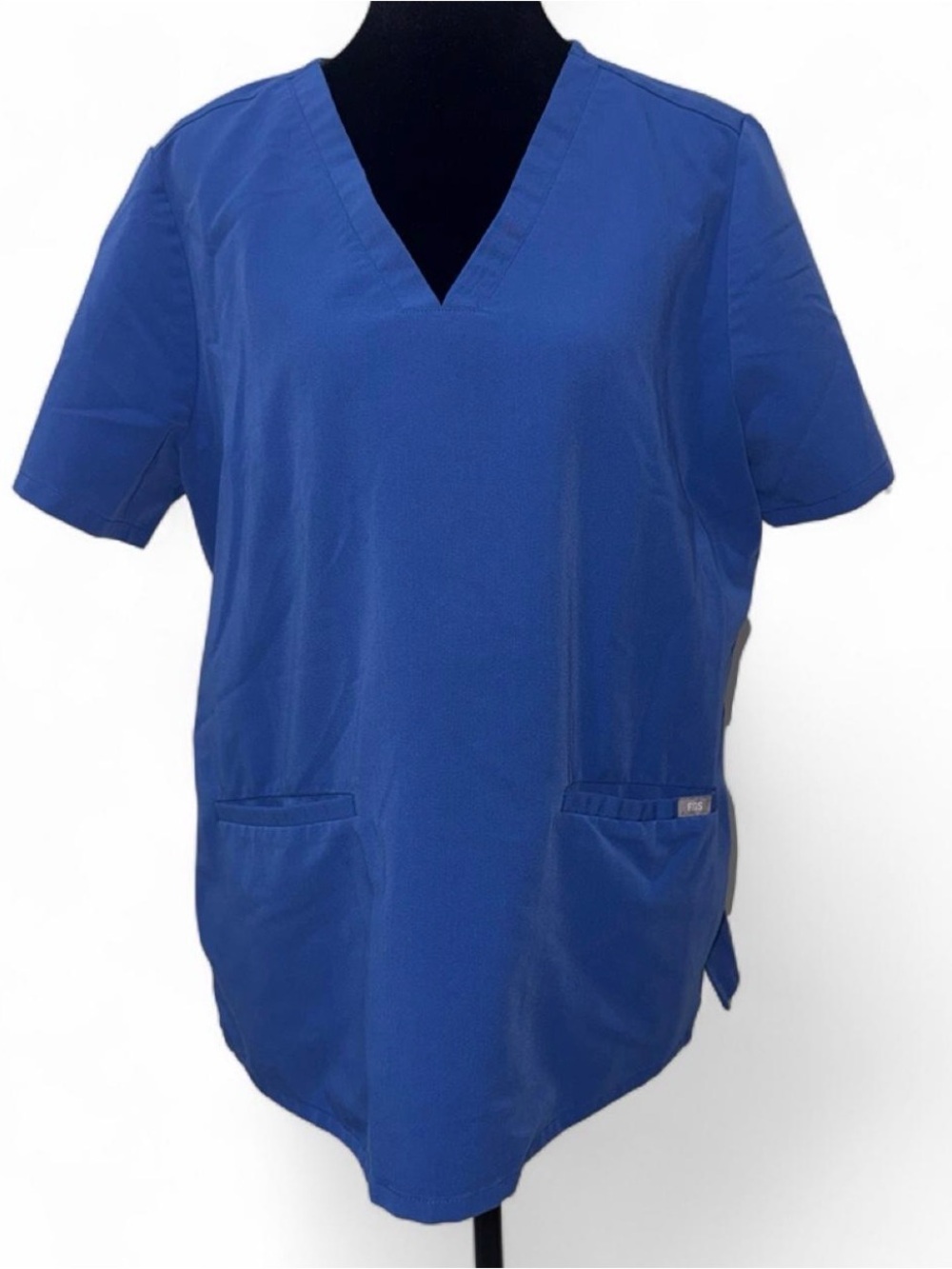 FIGS Technical Collection Blue Scrub Top Size Large